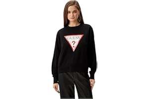 GUESS JEANS FELPA SENZA ZIP DONNA NERO