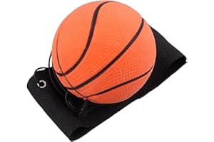WYJUAN Basketball Wrist Return Ball Sports Wrist Balls on a String 2.7" Rubber Rebound Balls on Elastic Cord for Wrist Exercises or Game Speed and