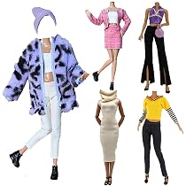 Ropa Para Muñecas 29cm – 5 Conjuntos De Moda Otoño/invierno, Abrigos, Vestidos, Pantalones, Zapatos Y Sombreros