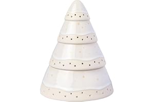 like. by Villeroy & Boch Quinqué Winter Glow Árbol, Decoración Navideña De Porcelana Premium