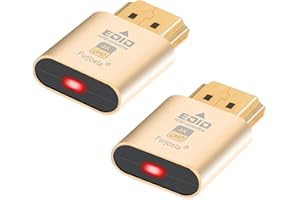 FURJOSTA HDMI Dummy Plug 4K Headless Ghost Display Emulator Kompatibel mit Windows Mac OSX Linux Unterst黷zung 4kx2k 1080x2160 f黵 Computer Desktop 4K-10P