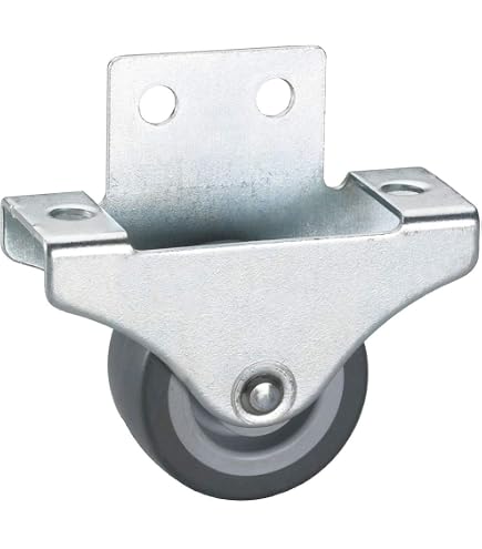 12 Pezzi Ruote Fisse Per Mobili - Rotelle In Nylon Silenziose, Acciaio Inox, 69x23 Mm, Con Viti, Per Spostamento Facile