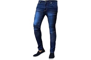 Mad Ink Mens Denim Super Stretch Skinny Slim FIT Jeans All Waist & Leg Sizes