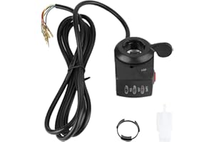 EVGATSAUTO Thumb Throttle Assembly, Electric Throttles Thumb 48V Speed Control Twist for E-bike Electric Bike Speed Control Throttle Throttle Speed Control Twist Speed Control