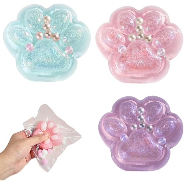 Squishy Patte Géante, Squishy Patte De Chat, Patte Squishy, Jouet Rebond Pour Soulager Le Stress, Jouet à Presser Jouet De Détente Pour Enfants, Filles Et Garçons (Noir