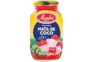 Nata de Coco - Kokosnuss Gelee Stücke - 340g - ROT - Monika