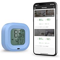 ORIA Kabelloses Bluetooth Hygrometer Thermometer, Innen Hygrometer Mini mit HD-Bildschirm, Magnetische Anziehung und…