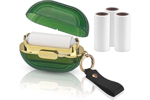 Fyihoxi 5 Stück Fusselrolle Wiederverwendbar, 1pcs Mini Fusselrolle für Unterwegs+4pcs Mini Fusselrolle Fall Klebe, Fusselbürste Kleidung für Sofas Bettwäsche Kleidung Haustiere