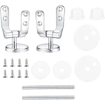 Cerniere Di Ricambio Per Sedile WC In Legno MDF, Kit Di Fissaggio Con Viti, In Lega Di Zinco E Alluminio