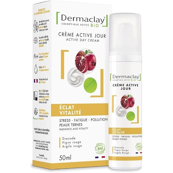 Dermaclay S.O.S. Ultra Feuchtigkeitscreme – 50 Ml, Mit Bio-Opuntiaöl & Pflanzensilikonen | Für Trockene & Dehydrierte Haut