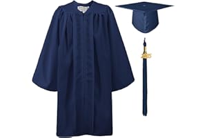 GraduationMall Matte Nursery Graduation Cap and Gown for Kids with 2025 Tassel Kindergarten Preschool Graduation Hat - 12 Colours