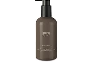 ipuro Classic CUIR mydło do rąk 250 ml – wegańskie mydło w płynie, o zapachu cytrusów, wanilii, skóry i drewna – testowane dermatologicznie – dozownik mydła w kolorze brązowym – mydło w płynie do rąk