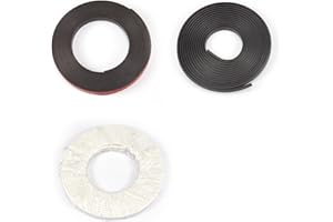 NeatiEase Window Screen Accessories, 3M Magnetic Tape, 3M Feet Grooved Magnetic Tape, 3M Feet Grooved Plastic Strip（White)