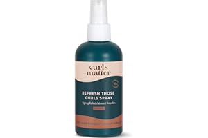 Curls matter - Refresh Those Curls Spray 200ml - Réactivateur de Boucles - Revitalise Instantanément - 97% Ingrédients Naturels, sans sulfates - Utilisation Pratique - Convient à Tous