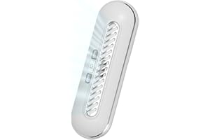 PANTIDE Rechargeable Fridge Deodoriser Freshener - Portable 4 in 1 Ozone Air Purifier for Closet Car Shoe Cabinet Pet House Bathroom Desk Mini Odour Eliminator with 2 Light Modes Last for 10 Years