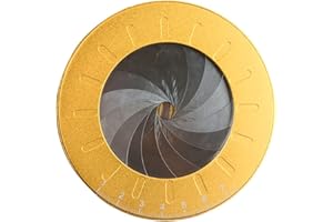 XHXSELLER Kreis Zeichnung Werkzeug Messlineal, Kreisschablone & Vorlagen Werkzeug Edelstahl Party Rotary Verstellbar Mathematik 12,5 cm, Kann in der Industrie verwendet werden.