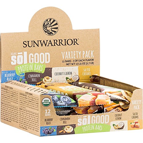Preisvergleich Produktbild Sunwarrior Sol Good Bars Variety Pack, 12 Riegel