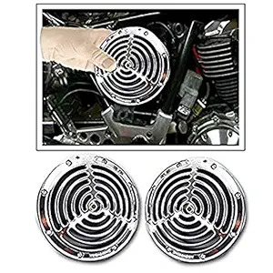 Spidy Moto Bike Motorcycle Small Size Silver Grill Horn Set of 2- Bullet Classic 350