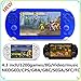 Price comparison product image CZT New 4.3 inch 8GB Video Game Console build in 1200+ games for Arcade NEOGEO/CPS/FC/SFC/GBA/GBC/GB/SMC/SMD/SEGA Handheld Game Console game Player video music Ebook (Blue)