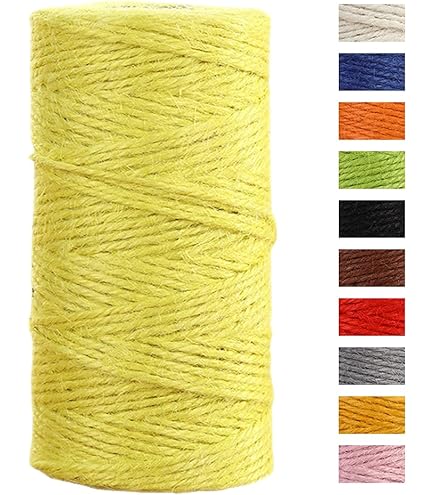 12 Rotoli Spago Di Juta Colorato - 25m Cadauno, 2mm, Per DIY, Giardinaggio, Regali E Decorazioni - Foto 4