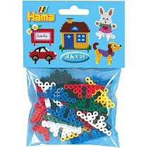 Hama 8150 – 12 Supports Pour Perles à Repasser Maxi – Couleurs Assorties – Loisir Créatif – Dès 3 Ans – Développe Dextérité Et Imaginant – Idéal Pour Enfants