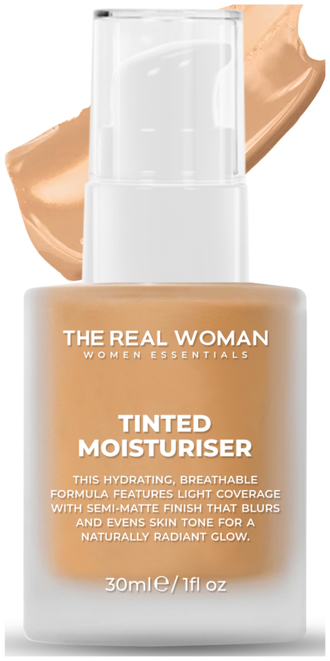 THE REAL WOMAN Real Skin Tinted Radiant Moisturiser Lotion, 30ml (SHADE: 03 MEDIUM)