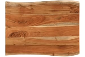 vidaXL Tablero de Mesa Rectangular Borde Natural Acacia 70x60x3,8 cm, Tablero, Tablero de Mesa Rectangular, Tablero de Mesa de Comedor