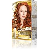 MAXX DELUXE Gold serisi 24K Altın Par&ccedil;acıklı Serum ile 1 Kutu 2 x 50 ml ve Geliştiriciler Sa&ccedil; Boyası (TAR&Ccedil;IN BAKIR 8.45)