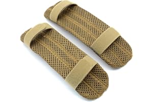 MiOYOOW 2PCS Coussinets de Sangle d'Épaule Tactique, Épaulettes Gilet Tactique Coussinets Sangle de Sac à Dos Respirants pour Aider à Soulager Les Douleurs à L'épaule