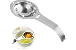 KASLAIDER Separatore Professionale in Acciaio Inox per Tuorlo e Albume, Filtro per Uova Bianco Egg Separator Stainless Steel Bianco Uovo Separazione Strumento Cucina Separa Albume Separare Tuorli e Albumi