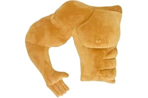 Vachichi Muscle Man Arm and Body Cushion - Cuddle Buddy Cushion - Joke Toy - Gift for Boyfriend or Husband for his Birthday or Valentine's Day