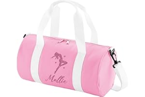 Absolutely Top Girls Personalised Dance Glitter Barrel Bag