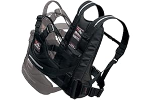 RekoTandem Harnais de Sécurité Moto Enfants avec Poignées Réfléchissantes - Noir