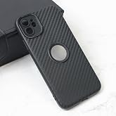 iPhone 11 ile Uyumlu Siyah Carbon G&ouml;r&uuml;n&uuml;m&uuml; Veren Fit ince Yapılı Kamera Korumalı Kampanya Fiyatlı Silikon Kılıf