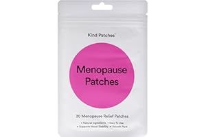 Kind Patches | Menopause Patches | Menopause Symptoms Relief Support | Botanical Plant-Based Formula with Black Cohosh Root, Curcumin & Dong Quai Root | 30 Vegan Patches