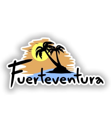 Autocollant Vinyle Ténériffe Île Canaries Espagne - Sticker Résistant 100mm Pour Voiture, Ordinateur Ou Décoration