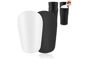 Bzavor Schienbeinschoner Fußball, Formbar Schienbeinschoner Kinder Fussball mit Anti-Rutsch Ärmel, Mini Schienbeinschoner Halter, Kleine Schienbeinschoner Fußball Herren