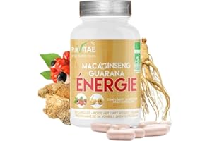 PUR VITAE WOD NUTRITION ENERGIE Bio booster naturel | Ginseng Guarana et Maca Bio | Meilleure Immunité Défenses Naturelles | Résistance aux douleurs musculaires | Améliore la capacité à endurer l'effort