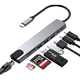 Daytona CF55 Macbook Android Uyumlu Type-C To 2 USB 3.0 4K HDMI Ethernet RJ45 PD &Ccedil;evirici Hub Adapt&ouml;r, Standart