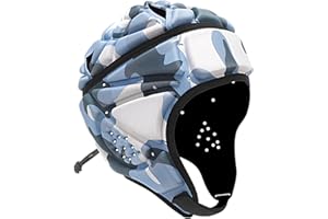 HSHDUTI Casque de rugby - Casque de rugby - Casque de protection souple pour enfants et jeunes adultes - Casque de protection rembourré - Casque de gardien de but de rugby drapeau de football