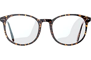 Glasses of Switzerland Blue Light Blocking Glasses - Round/Rectangular Frame | Anti Glare Glasses, Dyslexia Glasses, Migraine Glasses, Round Glasses for Women and Men