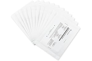 Bonsaii Ölpapier für Aktenvernichter, 12 Blatt Ölblätter für die Wartung des Schredders, je 21.4 x 15.1 cm