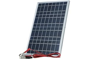 Mauedest Kit de panel solar (12 V, potencia 30 W, portátil, recargable, generador de células solares para