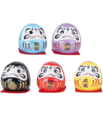 TIERRA ZEN KP11 - Daruma Grande, 9.5 x 8 x 8 cm, Colore: Rosso