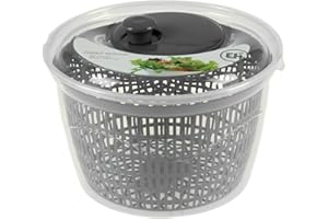 Gabz Small Plastic Salad Spinner – gets You Fresh, Crisp, Clean Salad | Large Capacity | Vegetable Dryer | Washer Manual Salad Maker | Built in draining System | BPA Plastic