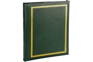 VICTORIA COLLECTION Album Photo Traditionnel pour Photos Format 10x15 - Album Durable pour 100 Photos avec des Espaces Supplémentaires pour des Notes Personnalisées | Facile à Remplir avec des Pochettes en Plastique