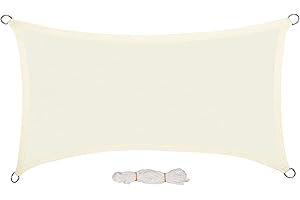 EUGAD Tenda a Vela Ombreggiante Parasole Protezione HDPE Raggi UV 95% per Esterno Giardino per Esterno, Giardino e Terrazza, Piscina