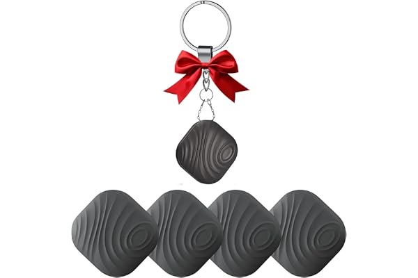 Nutale Localisateur D'objets de Clé Portefeuilles, Key Finder Anti-Perte Téléphone Chercheur Alarme Trouve-clés, avec Porte Clés Localisateur et Traqueur Sonore pour Retrouver Clés (4PCS)