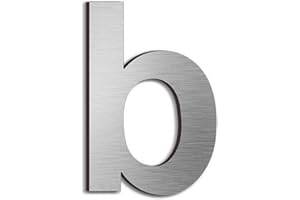 nanlyiau 6in/15.3cm numero maison numéro de maison de numéro de rue,En Acier Inoxydable Massif 304,Flottant Home Adresse Plaque(b)