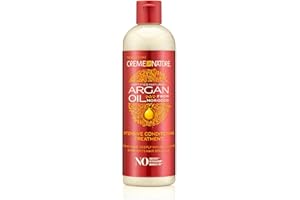 Creme of Nature, Argan, Après-Shampoing Intensif Hydratant à l’Huile d’Argan du Maroc, Revitalise les Cheveux, traitement intensif renforçant les cheveux en profondeur, Flacon (354ml)